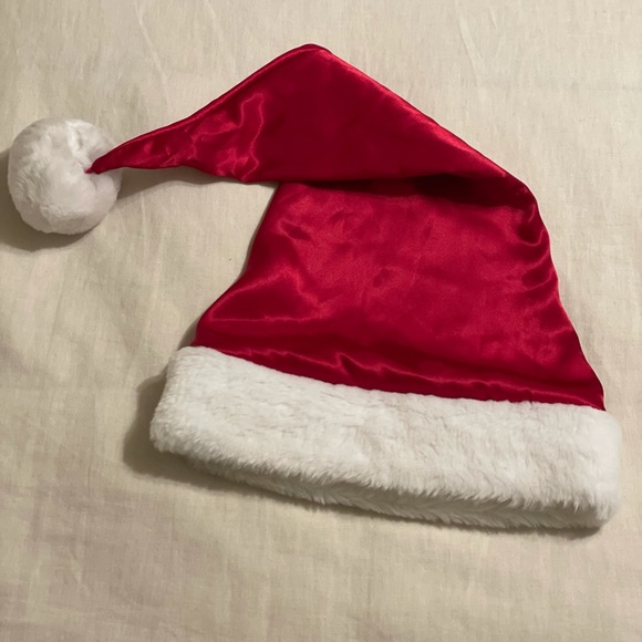 Accessories - Red satin Santa hat